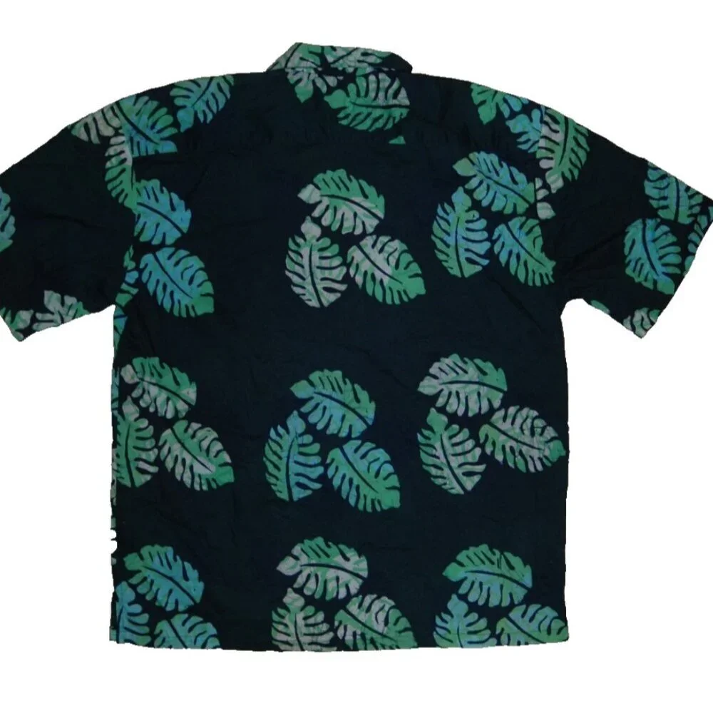 Caribelle Batik Men's Shirt L Hawaiian Caribbean Tropical Vintage - Picture 2 of 7